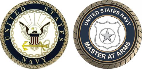 U.S. Navy Master at Arms MA Challenge Coin