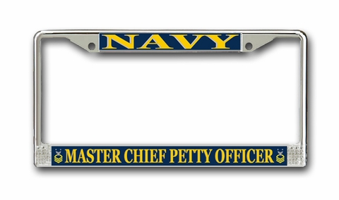 U.S. Navy Master Chief Petty Officer License Plate Frame
