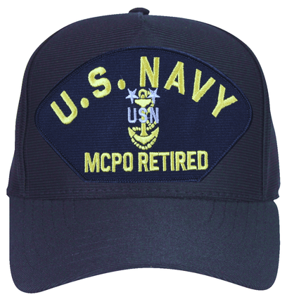 U.S. Navy MCPO Retired with Anchor Ball Cap