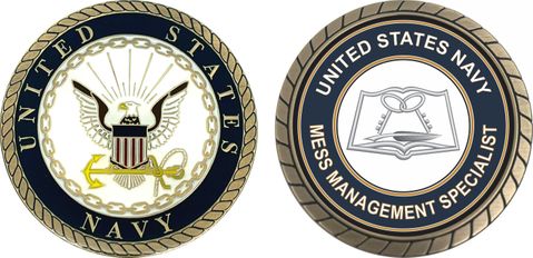 U.S. Navy Mess Management Specialist MS Challenge Coin