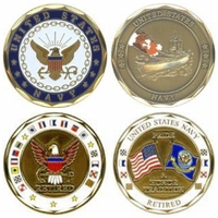 U.S. Navy Miscellaneous Challenge Coins Thumbnail Illustration