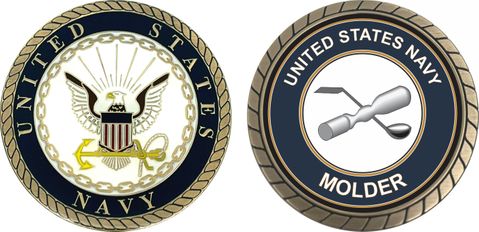 U.S. Navy MOLDER ML Challenge Coin