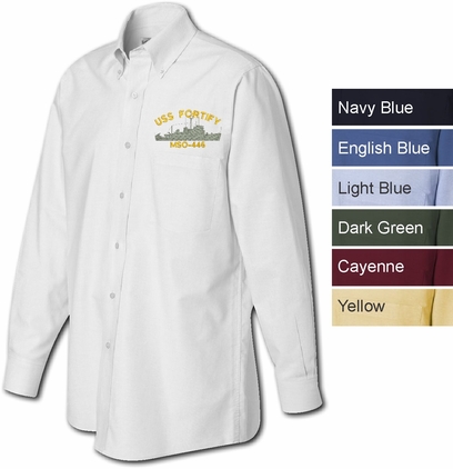 U.S. Navy MSO Mine Warfare Ship Oxford Dress Shirt