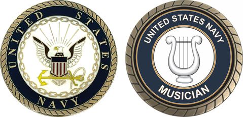 U.S. Navy Musician MU Challenge Coin