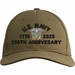 U.S. Navy Officer 250th Anniversary Embroidered Cap