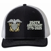 U.S. Navy Officer 250th Anniversary Split Design Embroidered Mesh-Back Cap