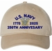 U.S. Navy Officer 250th Anniversary Unstructured Dad Cap