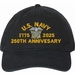 U.S. Navy Officer 250th Anniversary Unstructured Dad Cap