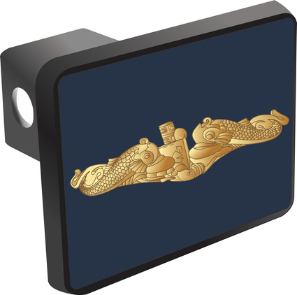 U.S. Navy Gold Officer Dolphins Hitch Cover