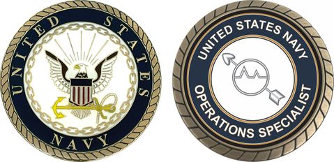 U.S. Navy Operations Specialist OS Challenge Coin