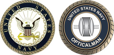 U.S. Navy OPTICALMAN OM Challenge Coin
