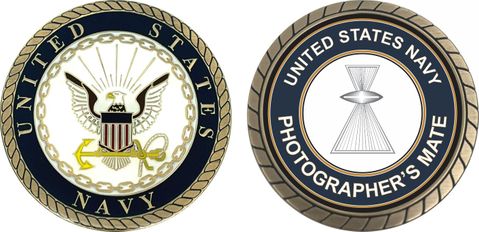 U.S. Navy Photographer's Mate PH Challenge Coin