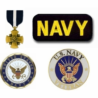 U.S. Navy Pins, Patches, Coins and Medals Thumbnail Illustration