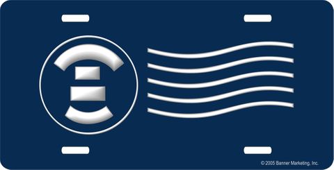 U.S. Navy Postal Clerk License Plate