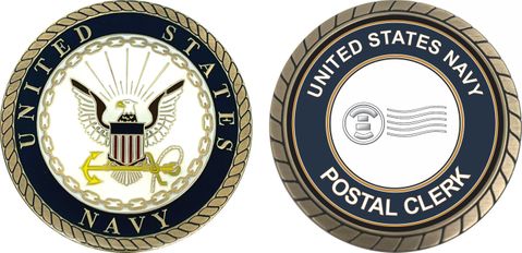 U.S. Navy Postal Clerk PC Challenge Coin