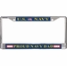 U.S. Navy Proud Navy Dad License Plate Frame