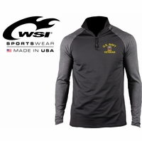 U.S. Navy ProWikMax&#174 2-Tone 1/4 Zip Long Sleeve Shirts Thumbnail Illustration