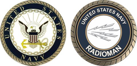 U.S. Navy Radioman RM Challenge Coin