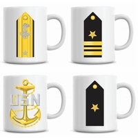 U.S. Navy Rank Coffee Mugs Thumbnail Illustration