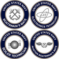 U.S. Navy Rate Decals Stickers Thumbnail Illustration