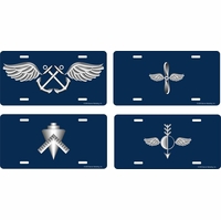 U. S. Navy Rates License Plates Thumbnail Illustration