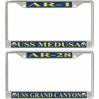 U.S. Navy Repair Ships License Plate Frames Thumbnail Illustration