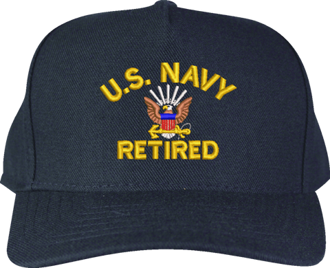 U.S. Navy Retired Embroidered Cap