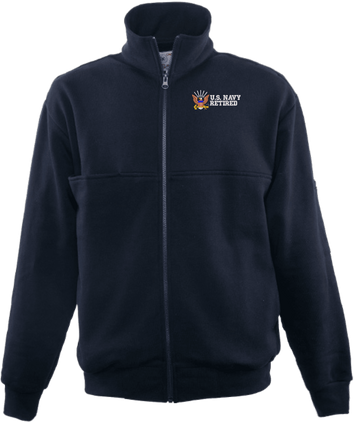 U.S. Navy Retired Game Sportswear Firefighters Full Zip Turtleneck