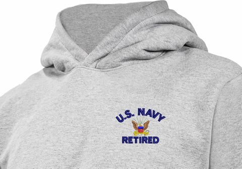 U.S. Navy Retired Heavy Weight Fleece Hoodie