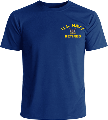 U.S. Navy Retired Left Chest T-Shirt