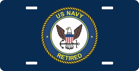 U.S. NAVY RETIRED License Plate
