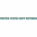 U.S. Navy Retired Strip Decal Sticker