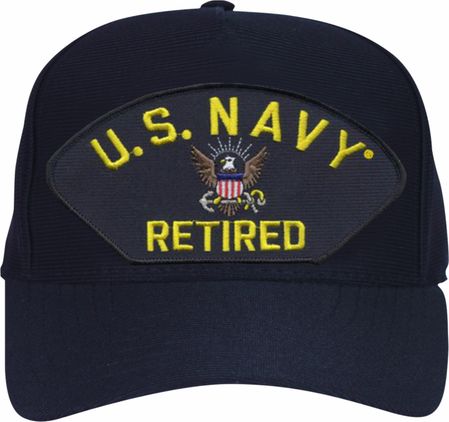 U.S. Navy Retired with Logo Ball Cap