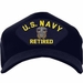 U.S. Navy Retired with Officer Crest Ball Cap