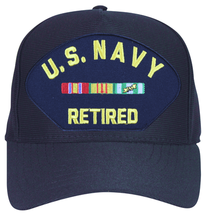 U.S. Navy Retired with Vietnam Ribbons Ball Cap