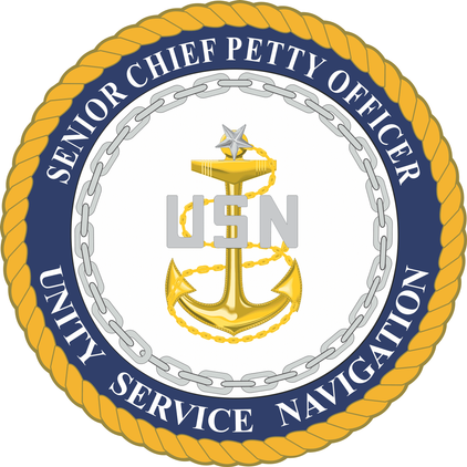 U.S. Navy SCPO "USN" Round Decal