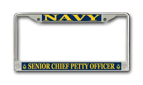 U.S. Navy Senior Chief Petty Officer License Plate Frame