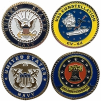 U.S Navy Ship Challenge Coins Thumbnail Illustration