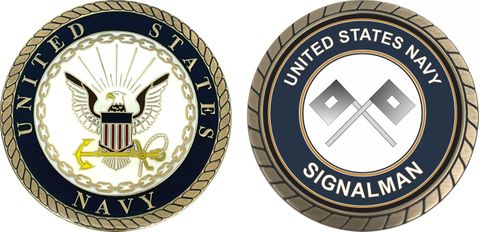 U.S. Navy Signalman SM Challenge Coin