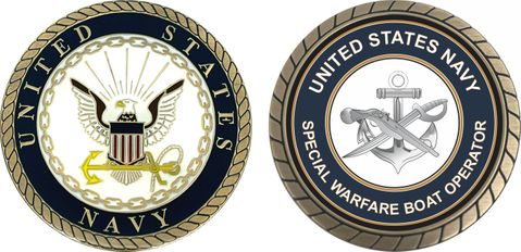U.S. Navy Special Warfare Boat Operator SB Challenge Coin