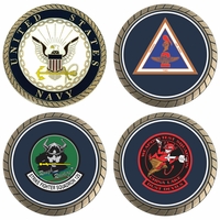 U.S. Navy Squadron & Airwing Challenge Coins Thumbnail Illustration