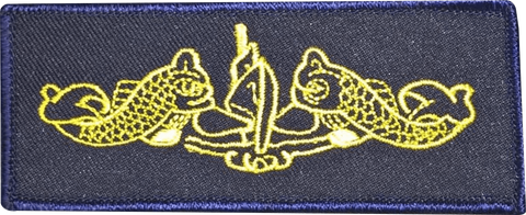 U.S. Navy Submarine Dolphin Insignia Patch Officer