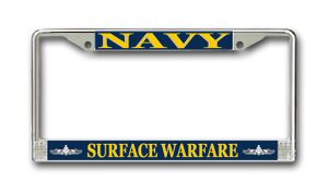 U.S. Navy Surface Warfare Enlisted License Plate Frame