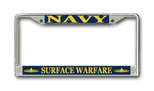 U.S. Navy Surface Warfare Officer License Plate Frame