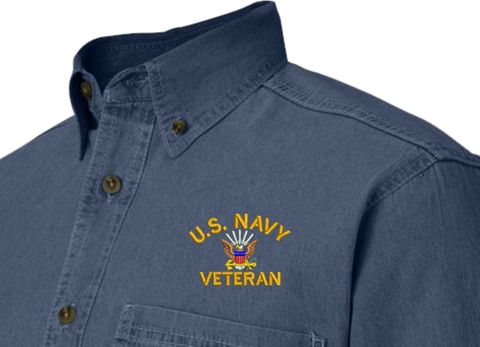U.S. Navy Veteran Denim Shirt