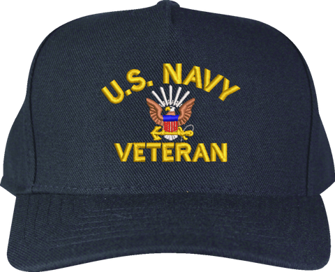 U.S. Navy Veteran Embroidered Cap