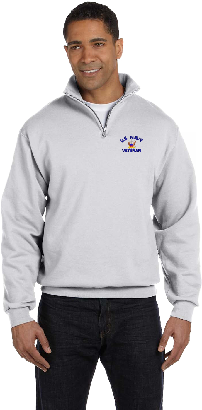 Us Navy Quarter Zip Military Tribute Fleece US Navy WWII Europe