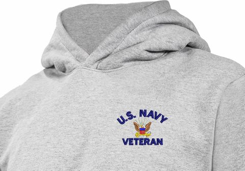 U.S. Navy Veteran Heavy Weight Fleece Hoodie