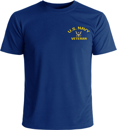 U.S. Navy Veteran Left Chest T-Shirt
