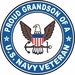 U.S. Navy Veteran Proud Grandson Decal
